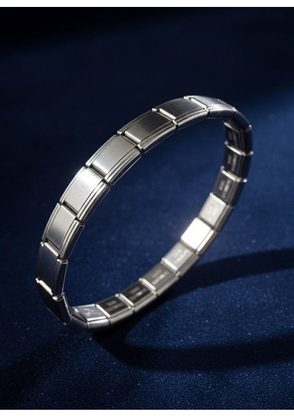 Italyan Bileklik Nomi Bileklik Unisex Çelik Bileklik - Erkek ve Kadın Kullanımı Için Şık Tasarım