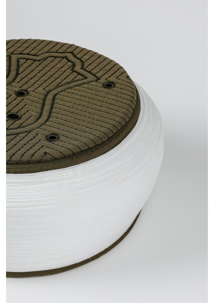 Namaz Sarığı - Beyaz Kumaş - Yeşil Takke - Düz Sarım - Nâli Şerif - 5 Metre modelleri