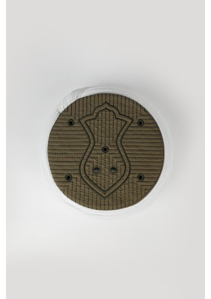 Namaz Sarığı - Beyaz Kumaş - Yeşil Takke - Düz Sarım - Nâli Şerif - 5 Metre fırsatları