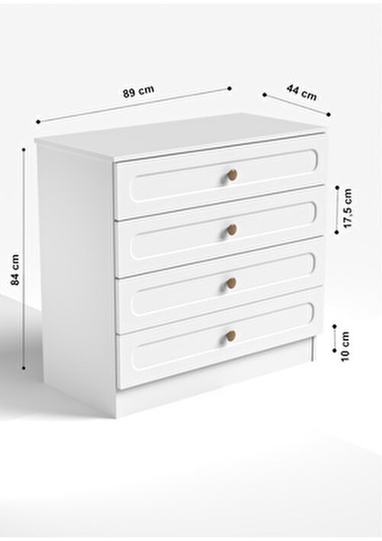 Bohem Şifonyer Mdf Kapak