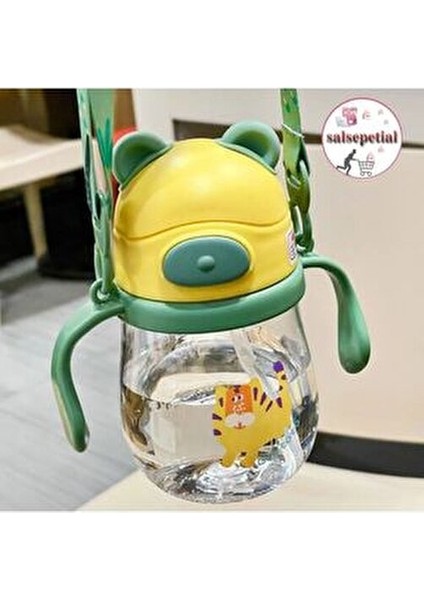 250ML Ayıcık Figürlü Pipeti Suluk Bebek Matara Askılı Sevimli Su Şişesi Bebek Pipetli Biberon Matara fiyatları