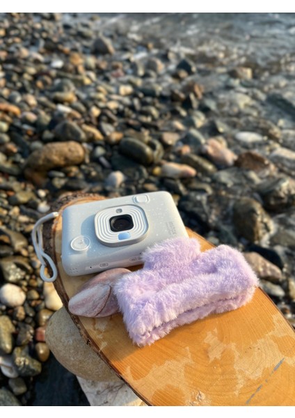 Mor Renk Peluş Mandal Toka