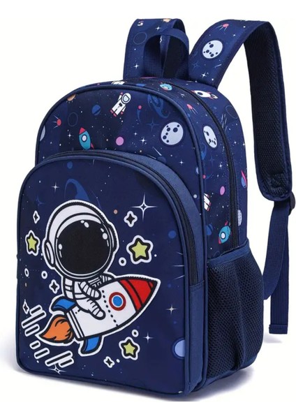 3'lü Çocuk Sırt Çantası Seti Uzay Astronot Figürlü (Sırt Çantası/beslenme Çnt./kalemlik) U554 modelleri
