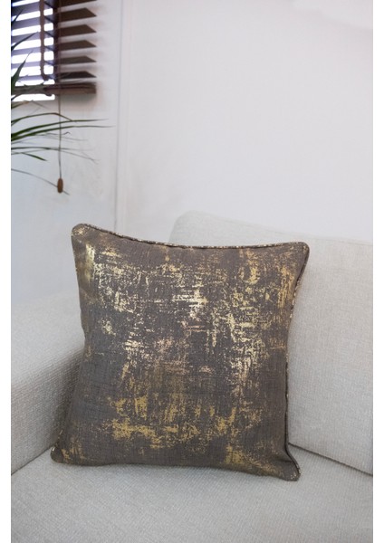 Varaklı Koyu Gri Kırlent Kılıfı Dekoratif Bohem Soft Koltuk Sırt Yastık Hediyelik Yılbaşı modelleri