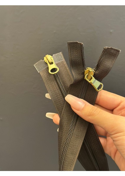 72X4 cm Kahverengi Çift Kapama Fermuar fırsatları