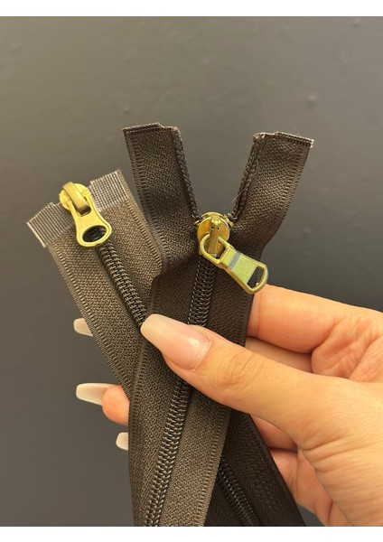 72X4 cm Kahverengi Çift Kapama Fermuar indirimleri