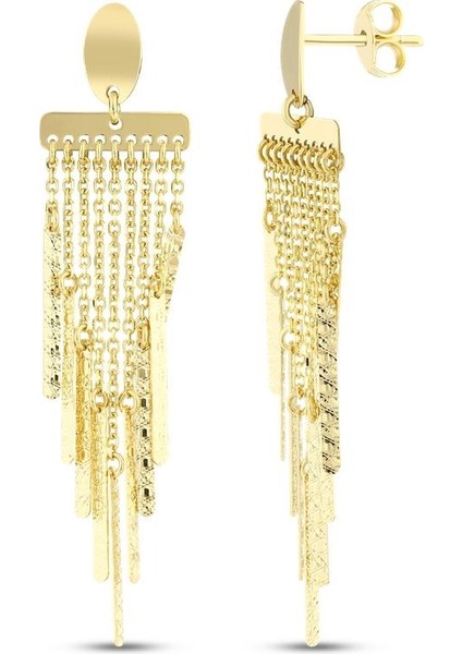 Tasarım Altın Küpe - 14K