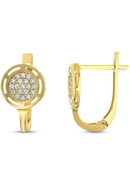 Altın Tasarım Küpe - 14K