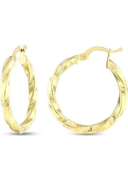 Altın Halka Küpe - 14K