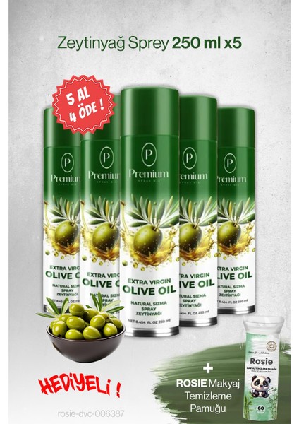250 Ml, 5 Al 4 Öde Zeytinyağ Sprey, Hediyeli