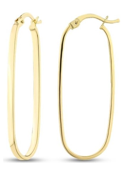 Altın Tasarım Küpe - 14K