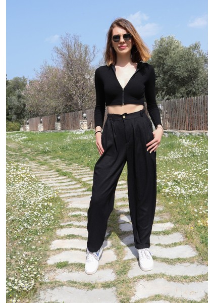 Yazlık Günlük Şalvar Kadın Pantolon