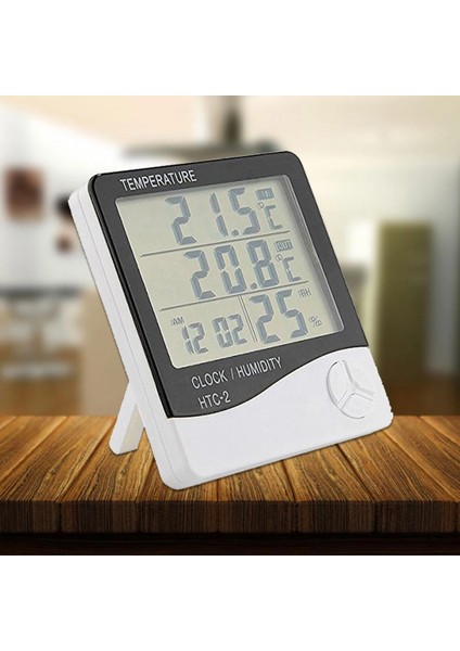 Masaüstü Iç - Dış Mekan Dijital Termometre Nem Ölçer Higrometre (K95) modelleri
