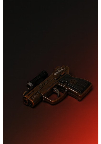 Lazer Işıklı Tabanca Tasarımlı Pürmüz Çakmak – Metal Koleksiyonluk indirimleri