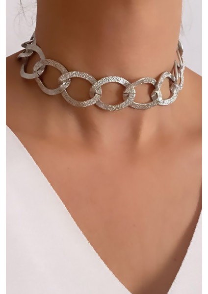 Choker Gümüş Renk Kadın Kolye fiyatları