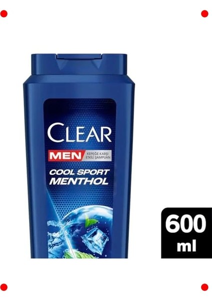 Erkek Mentollü Kepek Karşıtı Şampuan 600 ml fiyatları