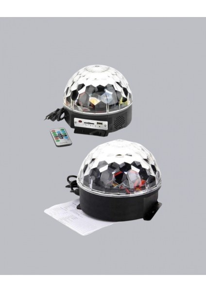 LED Disko Küresi Bluetooth Hoparlörlü Ritimle Senkronize Döner Işıklı fırsatları