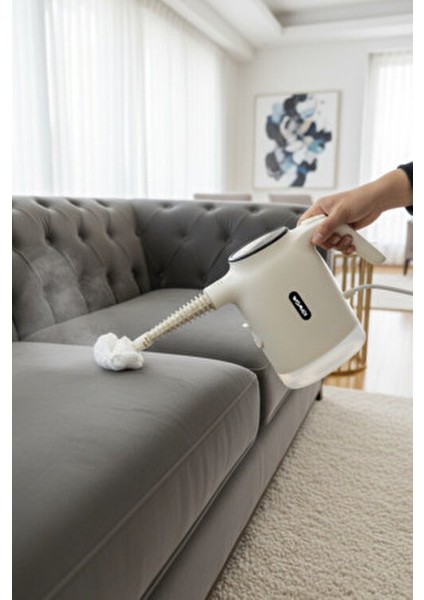 El Tipi Dijital Ekranlı Buharlı Temizleyici-Sürekli Su Doldurulabilir 10 Aparatlı 400ML