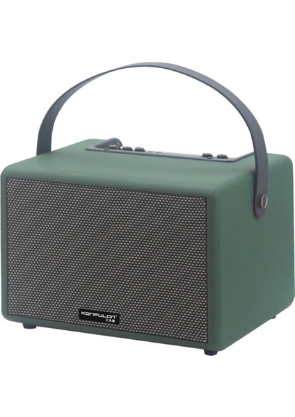 Mtxdpn Konfulon F31 50W Sürücülü 2 Adet Mikrofonlu Bt 5.2 Kablosuz Hoparlör - Yeşil