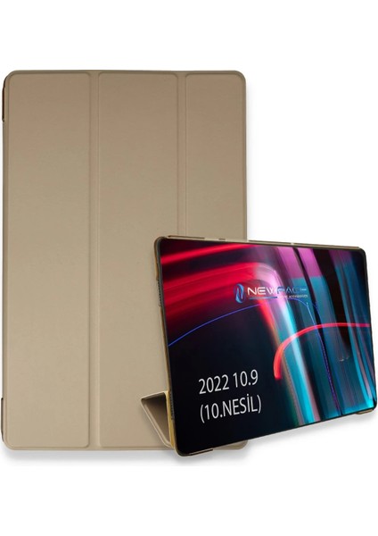 Mtxdpn Newface Ipad 2022 10.9 (10.nesil) Kılıf Tablet Smart Kılıf - Gold