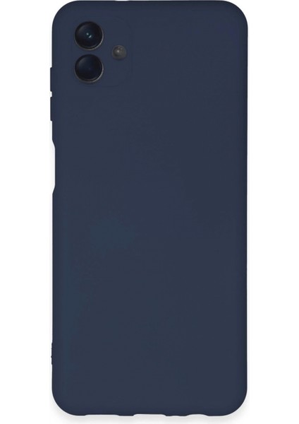 Samsung Galaxy A04E Kılıf Nano Içi Kadife Silikon - Lacivert (K95)