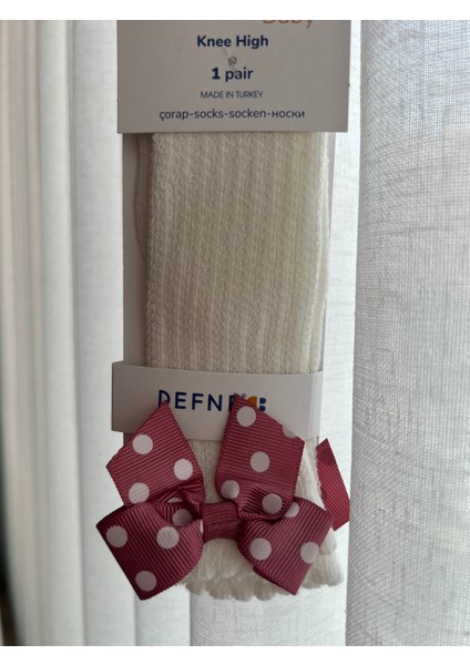 Kız Çocuk Fiyonklu Çorap Seti 4'lü modelleri