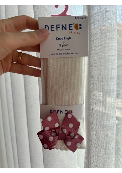 Kız Çocuk Fiyonklu Çorap Seti 4'lü fırsatları