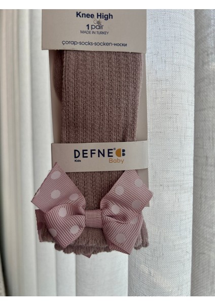 Kız Çocuk Fiyonklu Çorap Seti 4'lü