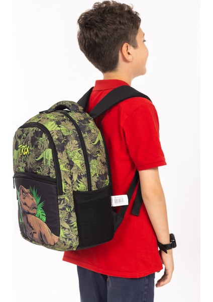 Lisanslı T-Rex Desenli Ilkokul Sırt Çantası modelleri