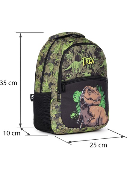 Lisanslı T-Rex Desenli Ilkokul Sırt Çantası