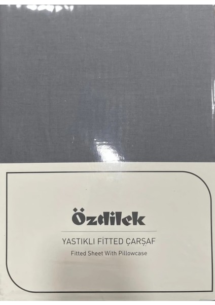 Colourist Tek Kişilik Lastikli Çarşaf Takımı 100*200CM Kül Gri