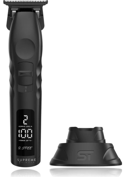 Siyah 2spee Trimmer | Ultra Sessiz | Çıkarılabilir Bıçaklı | Hafif ve Ergonomik