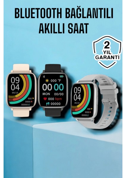 Titreşimli, Sağlık Takipli, Yeni Nesil Akıllı Saat 400MAH Batarya Kapasiteli