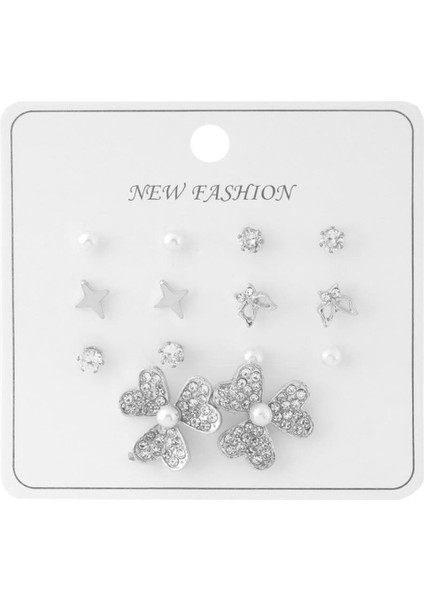 Bijuteri Set Küpe Silver