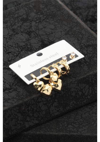 Çelik Altılı Küpe