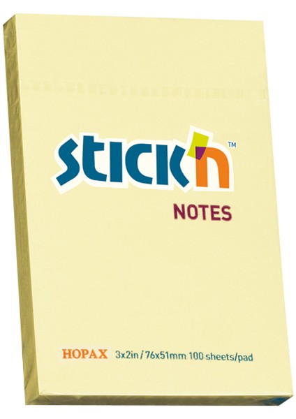 Hopax Stıckn Yapışkanlı Not Kağıdı (12 Adet) 100 Yp 76X51 Sarı 21006 fiyatları