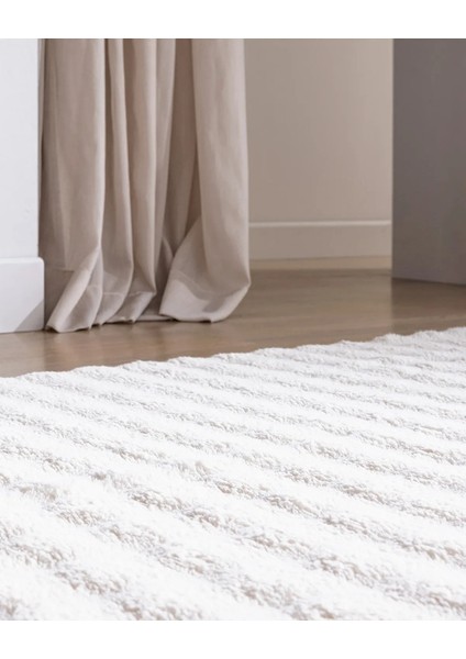 Aveline Collection Krem Bubble Yolluk Cloudy Peluş Halı Yıkanabilir Kaymaz Taban Antre Hol Yolluk fiyatları
