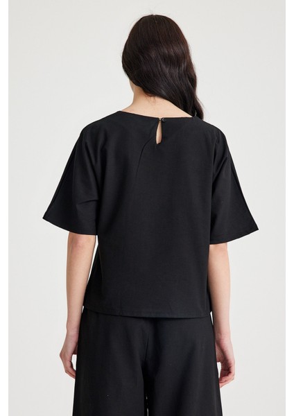 Keten Günlük Rahat Beli Lastikli Kadın İkili Takım Alt Üst