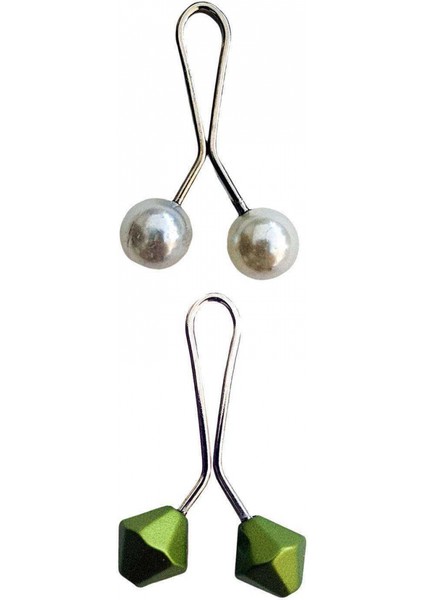 2 Adet Tesettür Eşarp ve Şal Klipsi Set 9