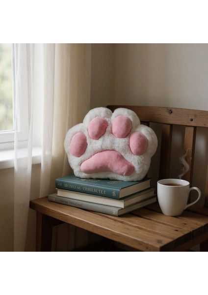 Pati Şeklinde Dekoratif Yastık 40 cm Peluş Oyuncak