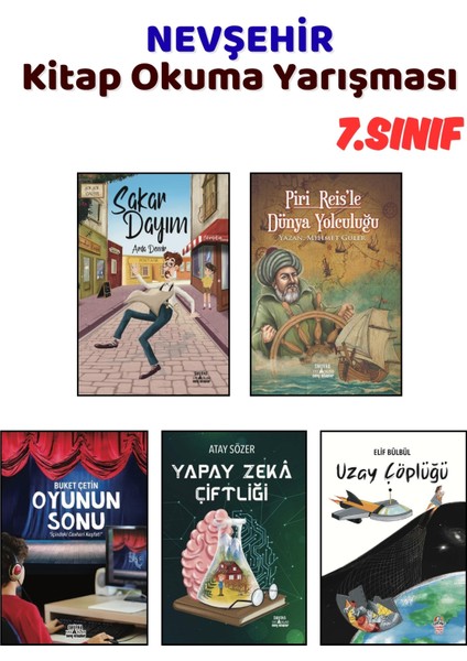 Nevşehir Kitap Okuma Yarışması 7.sınıf Kitapları, 5 Kitap Set, 7.sınıf Masal Öykü