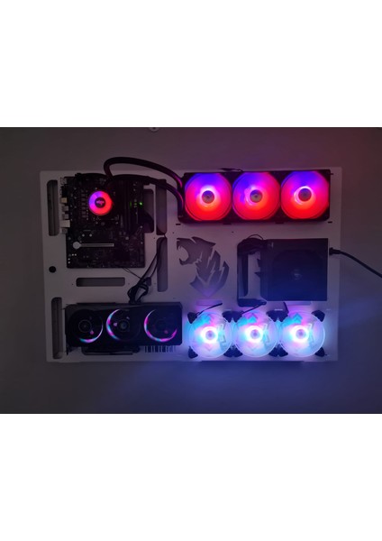 Pro Design Duvara Tipi Bilgisayar Kasası Gamming Duvara Montaj Pc Beyaz modelleri