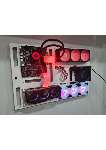 Pro Design Duvara Tipi Bilgisayar Kasası Gamming Duvara Montaj Pc Beyaz indirimleri