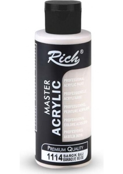 Rich Akrilik Boya Master 120 cc Barok Bej 120-1114 fiyatları