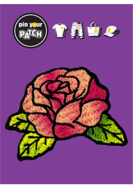 Ütü ile Yapışan Yama 7058 Gül