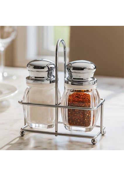 PBT-568 2li Metal Standlı Akrilik Tuzluk Biberlik Seti fiyatları