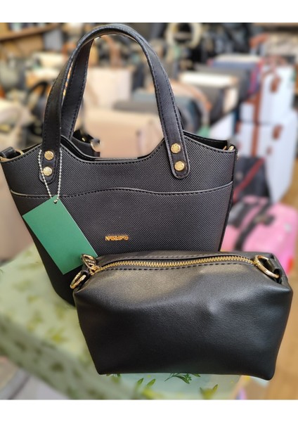 Kadın Orta Boy El ve Omuz Çantası 2 Li Model N1400