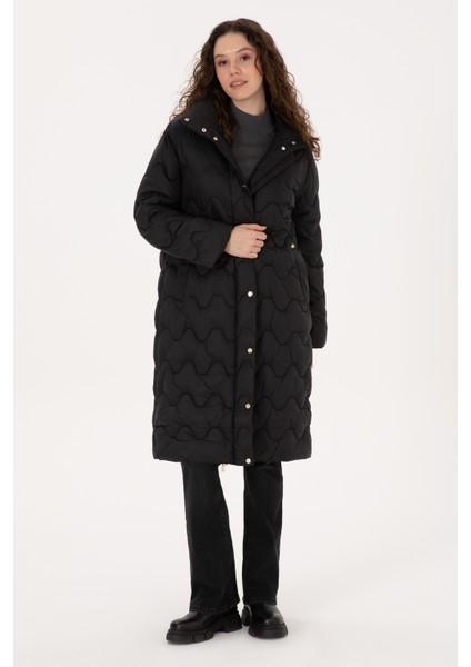 Kadın Siyah Kaban 50308608-VR046