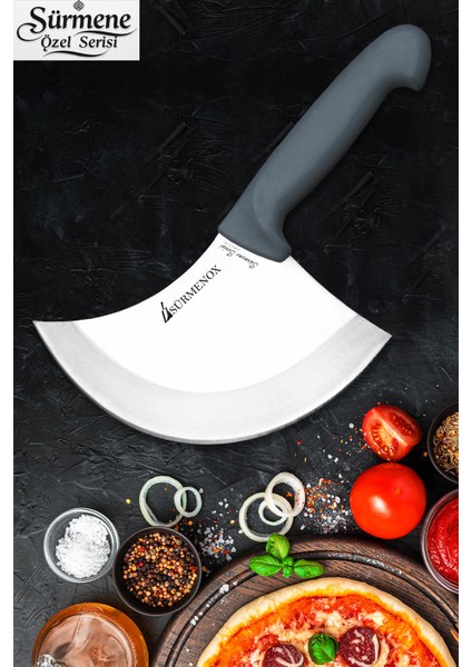 Sürmene Gri Serisi Mutfak Bıçak Hilal Börek Bıçağı Pizza Pide Bıçağı Günlük Kullanım HDS-101