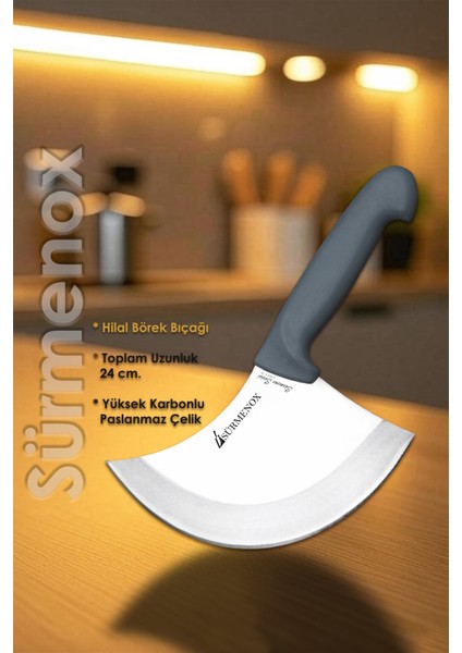Sürmene Gri Serisi Mutfak Bıçak Hilal Börek Bıçağı Pizza Pide Bıçağı Günlük Kullanım HDS-101 fiyatları